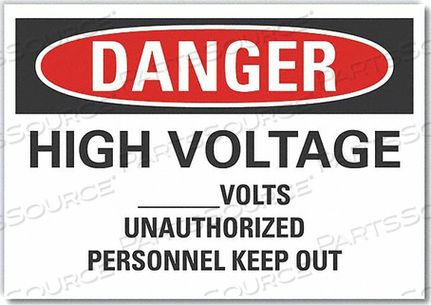 OEM#: LCU4-0645-ED_14X10ЗНАК ОПАСНОСТИ 14 Ш 10 В 0,004 ТОЛЩИНА от Lyle Signs Inc.