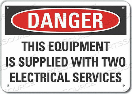 OEM#: LCU4-0662-RA_14X10ЗНАК ОПАСНОСТИ 14 Ш X 10 В ТОЛЩИНА 0,040 от Lyle Signs Inc.
