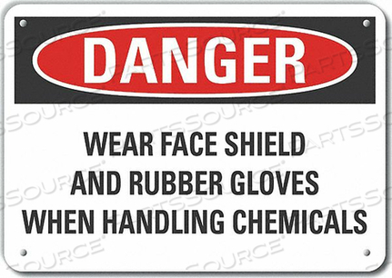 OEM#: LCU4-0673-RA_10X7ЗНАК ОПАСНОСТИ 10 Ш X 7 В ТОЛЩИНА 0,040 от Lyle Signs Inc.