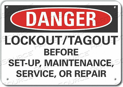 OEM#: LCU4-0678-RA_14X10DANGER SIGN 14 W X 10 H 0.040 THICK by Lyle Signs Inc.