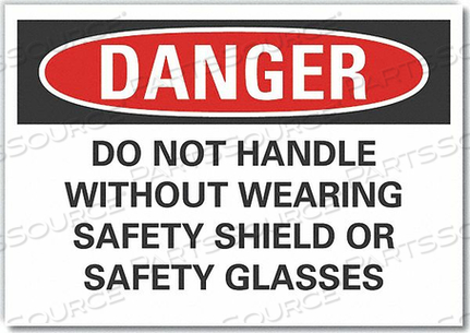 DANGER SIGN 7 W X 5 H 0.001 THICK