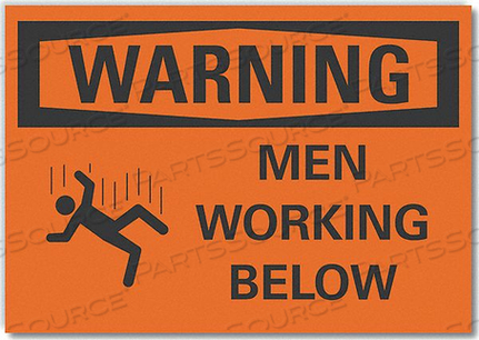 WARNING SIGN 10 W 7 H 0.004 THICKNESS