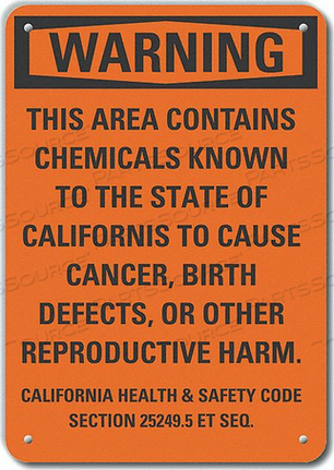 DANGER SIGN 10 W X 7 H 0.040 THICK