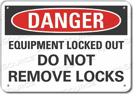 OEM#: LCU4-0586-NP_10X7DANGER SIGN 10 W X 7 H 0.055 THICK by Lyle Signs Inc.
