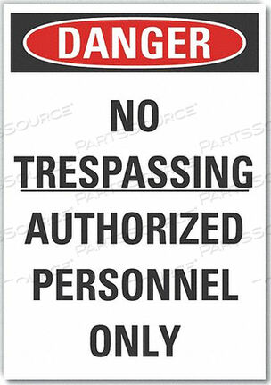 OEM#: LCU4-0588-RD_14X10ЗНАК ОПАСНОСТИ 14 Ш X 10 В ТОЛЩИНА 0,001 от Lyle Signs Inc.