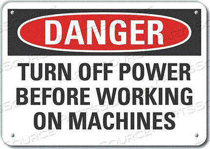 OEM#: LCU4-0594-RA_14X10ЗНАК ОПАСНОСТИ 14 Ш X 10 В ТОЛЩИНА 0,040 от Lyle Signs Inc.