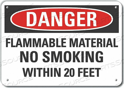 OEM#: LCU4-0611-NP_14X10НАКЛЕЙКА ПЛАСТИКОВАЯ ОПАСНО ОГНЕОПАСНО 14 X 10 от Lyle Signs Inc.