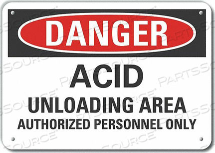 OEM#: LCU4-0615-NA_14X10ЗНАК ОПАСНОСТИ 14 Ш X 10 В ТОЛЩИНА 0,040 от Lyle Signs Inc.