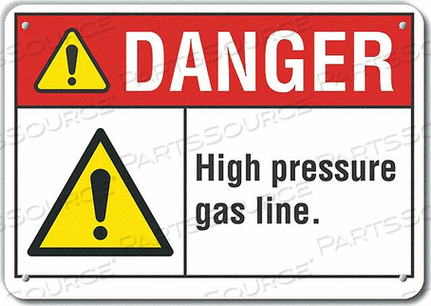 DANGER SIGN 14 W X 10 H 0.040 THICK
