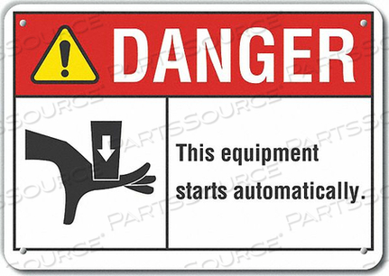 OEM#: LCU4-0166-NA_10X7ЗНАК ОПАСНОСТИ 10 Ш X 7 В ТОЛЩИНА 0,040 от Lyle Signs Inc.