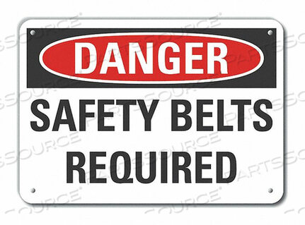 OEM#: LCU4-0451-RA_14X10ЗНАК ОПАСНОСТИ 14 Ш X 10 В ТОЛЩИНА 0,040 от Lyle Signs Inc.