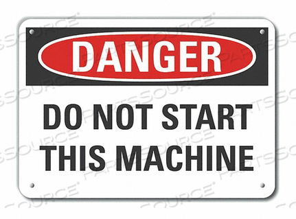 OEM#: LCU4-0487-NA_10X7ЗНАК ОПАСНОСТИ 10 Ш X 7 В ТОЛЩИНА 0,040 от Lyle Signs Inc.