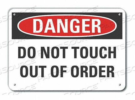 OEM#: LCU4-0488-NP_10X7ЗНАК ОПАСНОСТИ 10 Ш X 7 В ТОЛЩИНА 0,055 от Lyle Signs Inc.