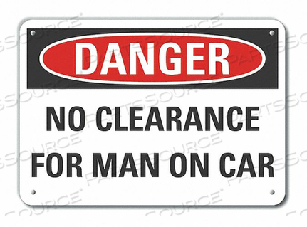 OEM#: LCU4-0498-NA_14X10ЗНАК ОПАСНОСТИ 14 Ш X 10 В ТОЛЩИНА 0,040 от Lyle Signs Inc.