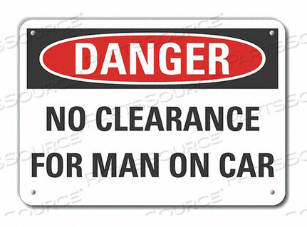 OEM#: LCU4-0498-NA_10X7ЗНАК ОПАСНОСТИ 10 Ш X 7 В ТОЛЩИНА 0,040 от Lyle Signs Inc.