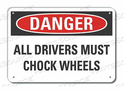 OEM#: LCU4-0501-NP_14X10ЗНАК ОПАСНОСТИ 14 Ш X 10 В ТОЛЩИНА 0,055 от Lyle Signs Inc.