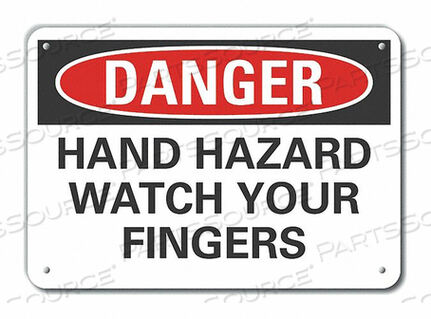 OEM#: LCU4-0508-RA_10X7ЗНАК ОПАСНОСТИ 10 Ш X 7 В ТОЛЩИНА 0,040 от Lyle Signs Inc.