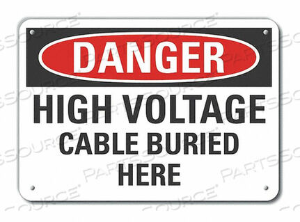 OEM#: LCU4-0509-NP_14X10ЗНАК ОПАСНОСТИ 14 Ш X 10 В ТОЛЩИНА 0,055 от Lyle Signs Inc.