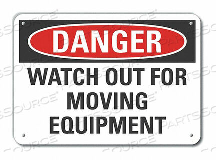 OEM#: LCU4-0510-NA_14X10ЗНАК ОПАСНОСТИ 14 Ш X 10 В ТОЛЩИНА 0,040 от Lyle Signs Inc.