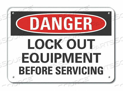 OEM#: LCU4-0547-NP_14X10ЗНАК ОПАСНОСТИ 14 Ш X 10 В ТОЛЩИНА 0,055 от Lyle Signs Inc.