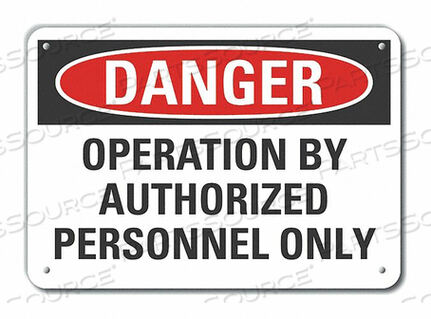 OEM#: LCU4-0566-NP_14X10ЗНАК ОПАСНОСТИ 14 Ш X 10 В ТОЛЩИНА 0,055 от Lyle Signs Inc.