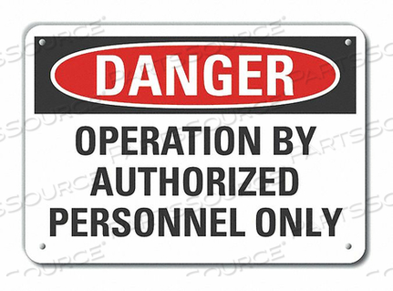 OEM#: LCU4-0566-NP_10X7ЗНАК ОПАСНОСТИ 10 Ш X 7 В ТОЛЩИНА 0,055 от Lyle Signs Inc.