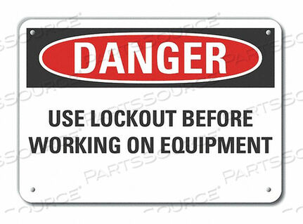 OEM#: LCU4-0580-NA_10X7ЗНАК ОПАСНОСТИ 10 Ш X 7 В ТОЛЩИНА 0,040 от Lyle Signs Inc.