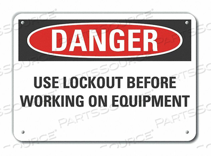 OEM#: LCU4-0580-RA_14X10ЗНАК ОПАСНОСТИ 14 Ш X 10 В ТОЛЩИНА 0,040 от Lyle Signs Inc.