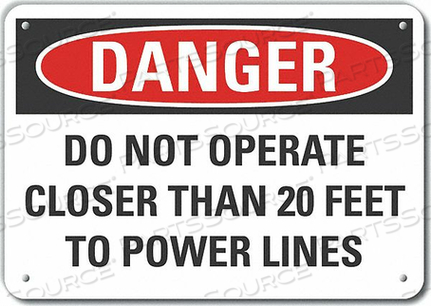 OEM#: LCU4-0641-NA_14X10ЗНАК ОПАСНОСТИ 14 Ш X 10 В ТОЛЩИНА 0,040 от Lyle Signs Inc.