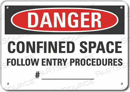 OEM#: LCU4-0646-NA_14X10ЗНАК ОПАСНОСТИ 14 Ш X 10 В ТОЛЩИНА 0,040 от Lyle Signs Inc.