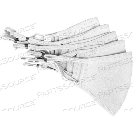 МАСКИ ДЛЯ ЛИЦА, МНОГОРАЗОВЫЕ, PK/5, БЕЛЫЕ/БЕЛЫЕ