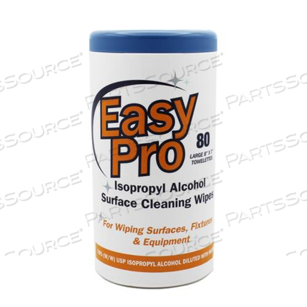 САЛФЕТКИ ДЛЯ ОЧИСТКИ ПОВЕРХНОСТЕЙ, EASY PRO ISO ALC, PK/80