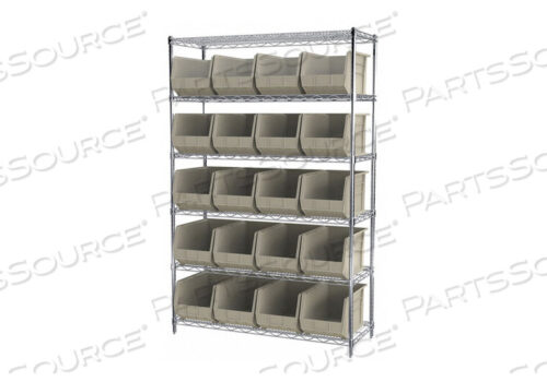 OEM#: AWS184830260SD5366 СТЕЛЛАЖ ДЛЯ ЯЩИКОВ 74 ОБЩАЯ ВЫСОТА 24 ЯЩИКА КАМЕНЬ от Akro-Mils / Myers Industries, Inc