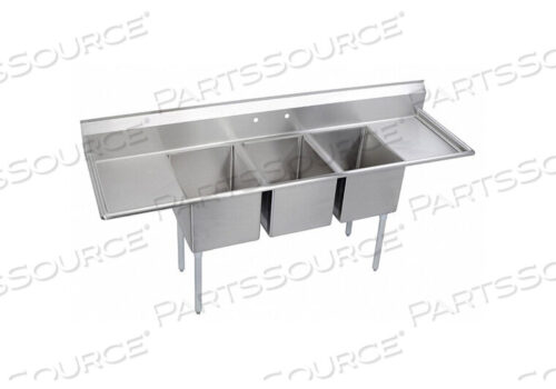 OEM#: E3C16X20-2-18XNSF МОЙКА, 3 ОТСЕКА С ЧАШЕЙ 16 Л X 20 ВТ, ГЛУБИНА 12, (2) 18 КРОНШТЕЙНОВ от Elkay
