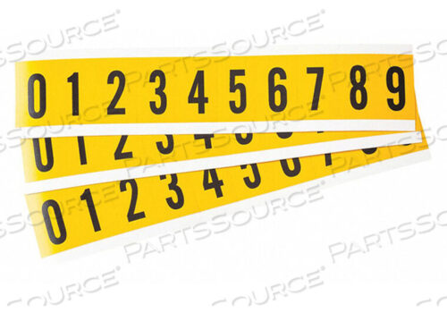 OEM#: 1530-# НАБОР ЭТИКЕТОК 0 THRU 9 PK25 от Brady Americas