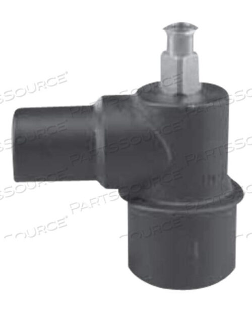 OEM#: 00-224АДАПТЕР, КОЛЕНЧАТЫЙ ПАТРУБОК МАСКИ, ЛЮЭР-КОННЕКТОР ДЛЯ ОТБОРА ПРОБ, 15 МММ X 22 МММ/15 ММФ X ЛЮЭРМ, АЛЮМИНИЙ от Anesthesia Associates