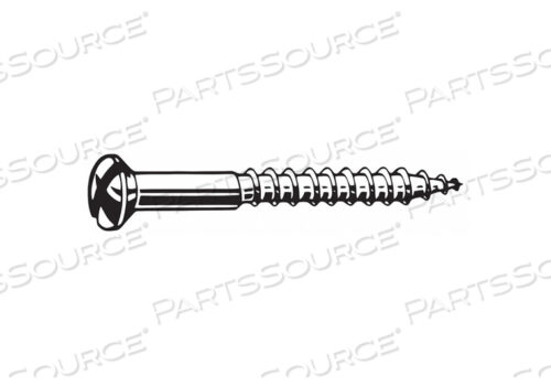 OEM#: U49250.019.0250ШУРУП ПО ДЕРЕВУ #10 2-1/2 ДЮЙМА BRSS SLOT PK100 от Fabory