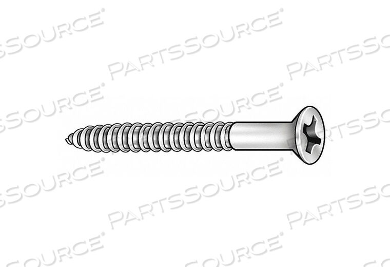 OEM#: U49876.013.0200ШУРУП ПО ДЕРЕВУ #6 2 ДЮЙМА ЛАТУНЬ PHIL PK100 от Fabory