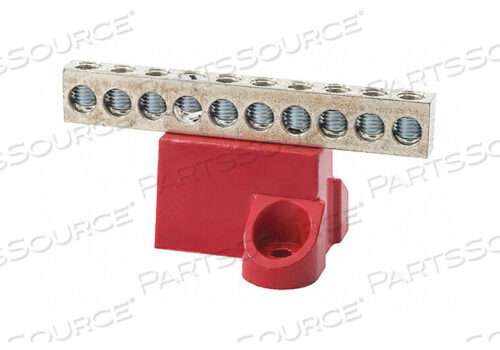 OEM#: GBA2-10АЛЮМИНИЕВАЯ ШИНА ЗАЗЕМЛЕНИЯ 10 ЦЕПЕЙ 2-14 AWG от NSi Industries