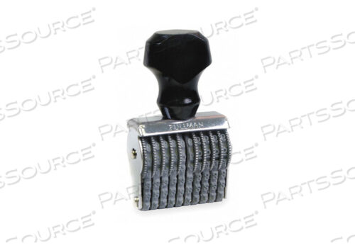 НУМЕРАЦИОННЫЙ ШТАМП 10 ПОЛОС МЕТАЛЛИЧЕСКИЙ