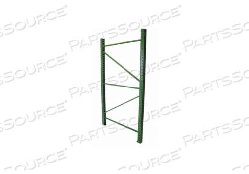 OEM#: IU18360096-GWELDED UPRIGHT FRAME 36 D X 96 H GREEN by Husky Rack & Wire