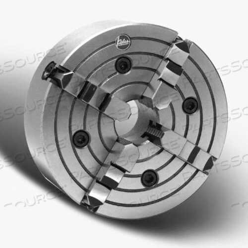 4-КУЛАЧКОВЫЙ НЕЗАВИСИМЫЙ ЧУГУННЫЙ ПАТРОН - СРЕДНЕЙ НАГРУЗКИ - ПЛОСКАЯ ЗАДНЯЯ ЧАСТЬ - ДИАМЕТР 20.