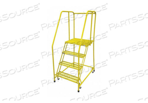 OEM#: 1004R2630A1E10B3C2P6СТАЛЬНАЯ ЛЕСТНИЦА НА КОЛЕСАХ 70 ДЮЙМОВ. ЖЕЛТАЯ от Cotterman