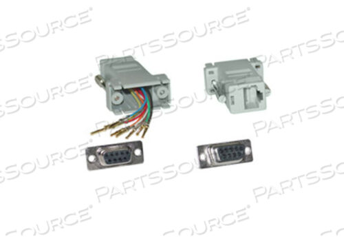 МОДУЛЬНЫЙ АДАПТЕР, СЕРЫЙ, DB9 FEMALE TO RJ45 JACK