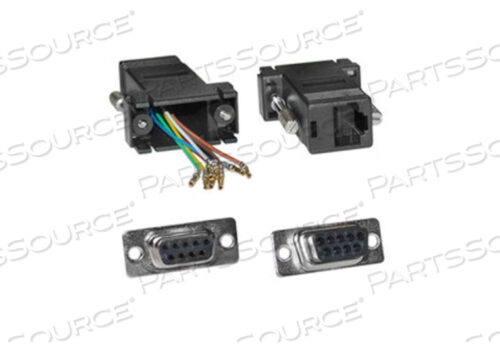 МОДУЛЬНЫЙ АДАПТЕР, ЧЕРНЫЙ, DB9 FEMALE TO RJ45 JACK