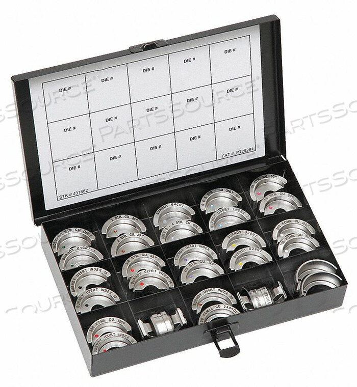 OEM#: UDIEKITCUCRIMPING DIE SET U 12 TON 6AWG-750 KCMIL от Burndy
