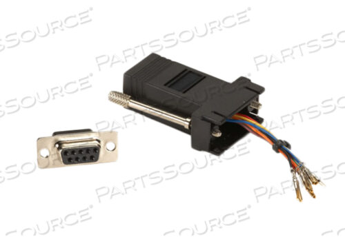 МОДУЛЬНЫЙ АДАПТЕР, DB9 FEMALE X RJ-45 FEMALE, ABS, ЧЕРНЫЙ, СООТВЕТСТВУЕТ ROHS