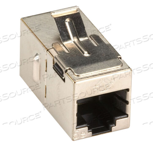 СЕРЕБРЯНЫЙ ЭКРАНИРОВАННЫЙ РАЗЪЕМ KEYSTONE CAT5E С ПРЯМЫМ ШТЫРЕМ