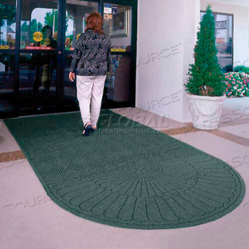 WATERHOG GRAND CLASSIC КОВРИК ОДИН ОВАЛЬНЫЙ / ОДИН ПРЯМОЙ 6 Ш X 154 Л ЗЕЛЕНЫЙ