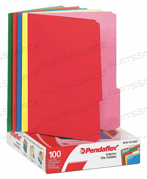 OEM#: PFX421013ASSTLETTER ПАПКИ ДЛЯ ФАЙЛОВ АССОРТИ PK100 от Tops